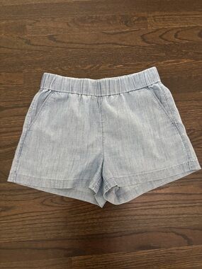J. Crew Light Blue Chambray Elastic Waist Shorts